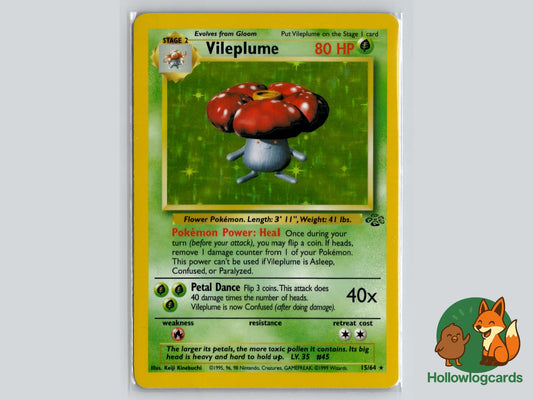 Vileplume (15/64) - Jungle Pokémon Card