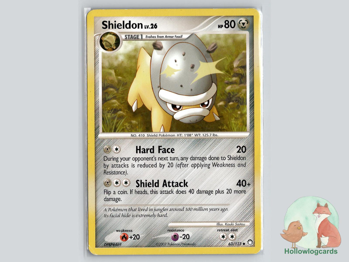 Shieldon (63/123) - Mysterious Treasures Pokémon Card