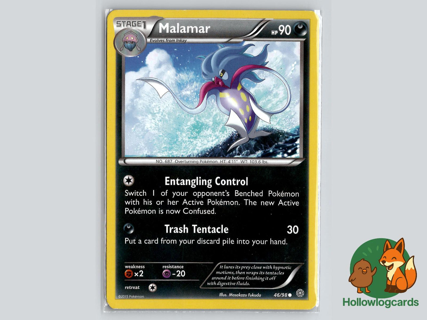 Malamar (46/98) - Ancient Origins Pokémon Card