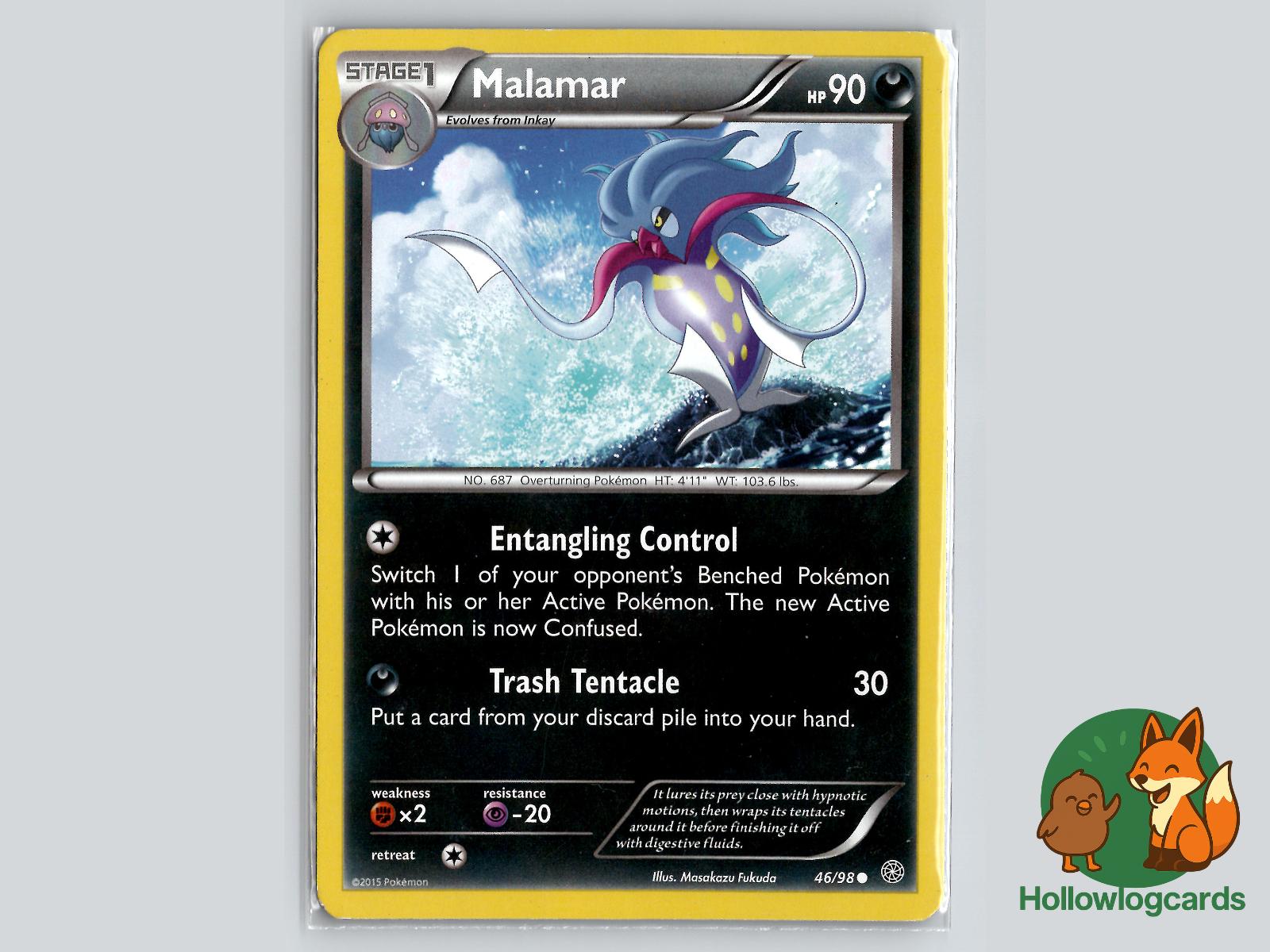 Malamar (46/98) - Ancient Origins Pokémon Card