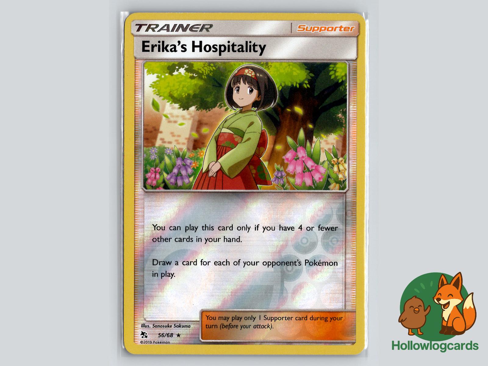 Erika's Hospitality (56/68) - Hidden Fates Pokémon Card