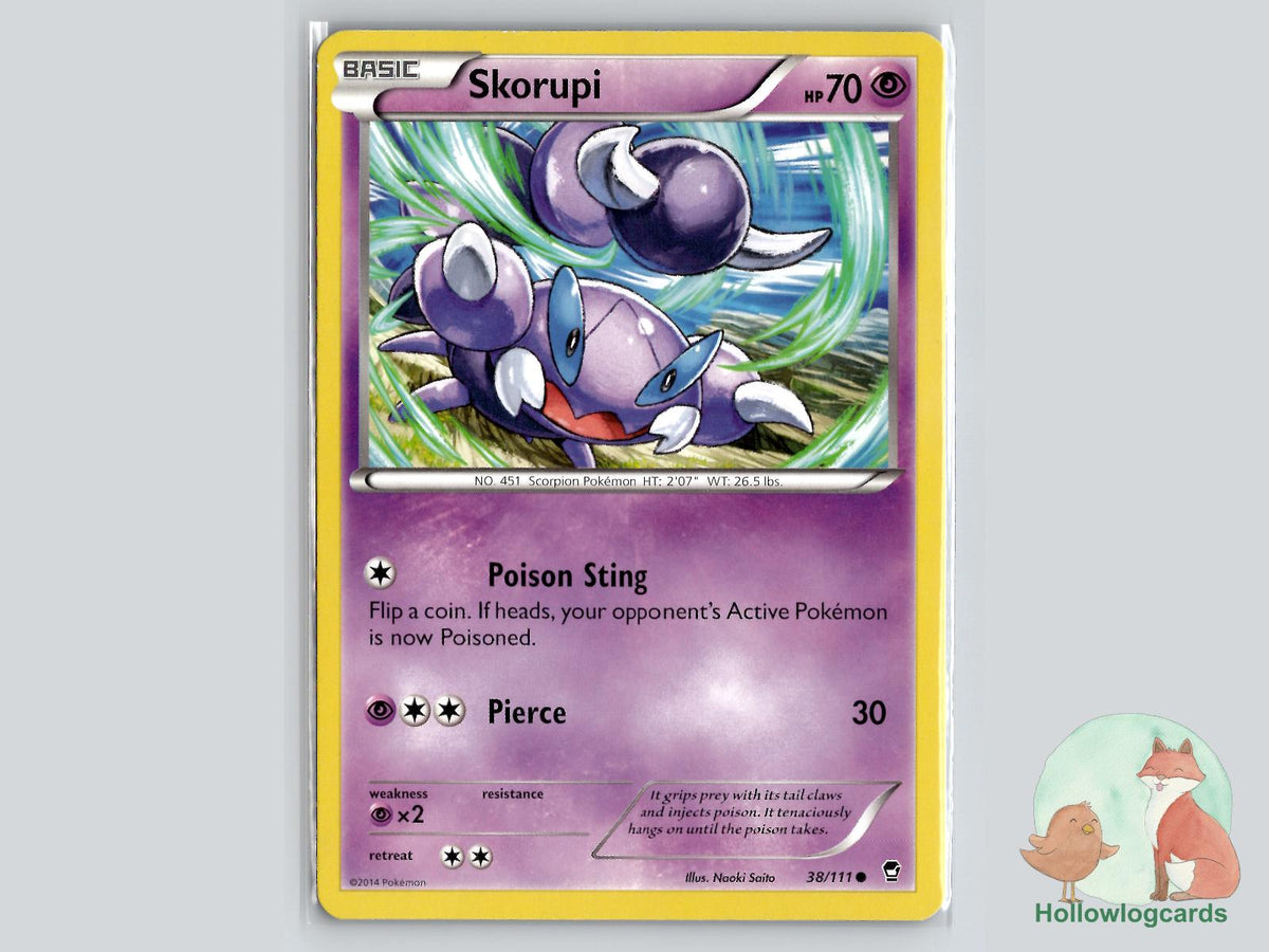 Skorupi (38/111) - Furious Fists Pokémon Card
