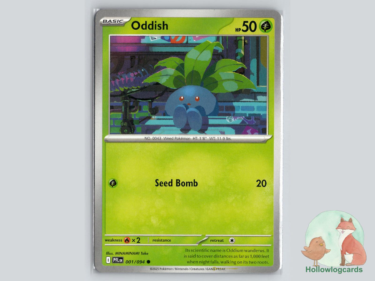 Oddish (001/094) - Phantasmal Flames Pokémon Card