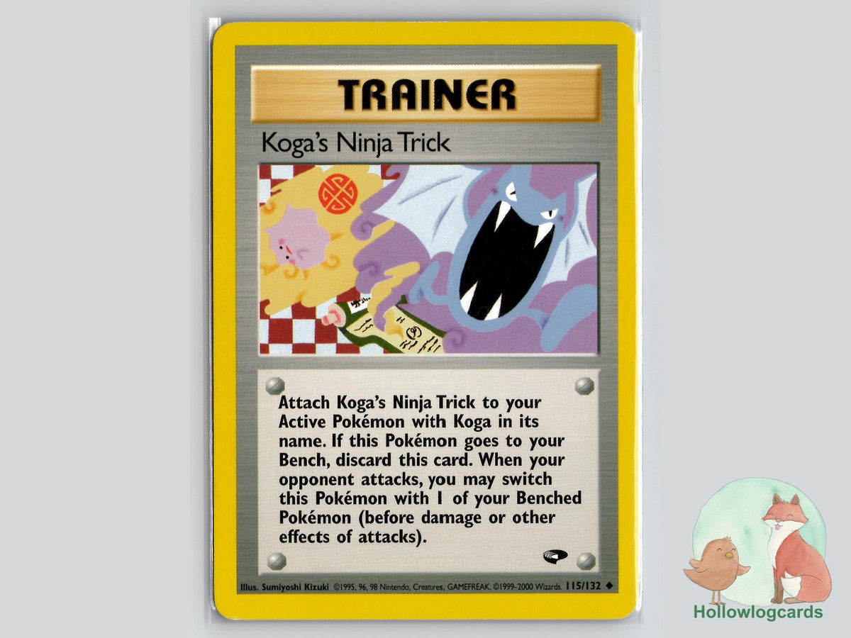 Koga's Ninja Trick (115/132) - Gym Challenge Pokémon Card