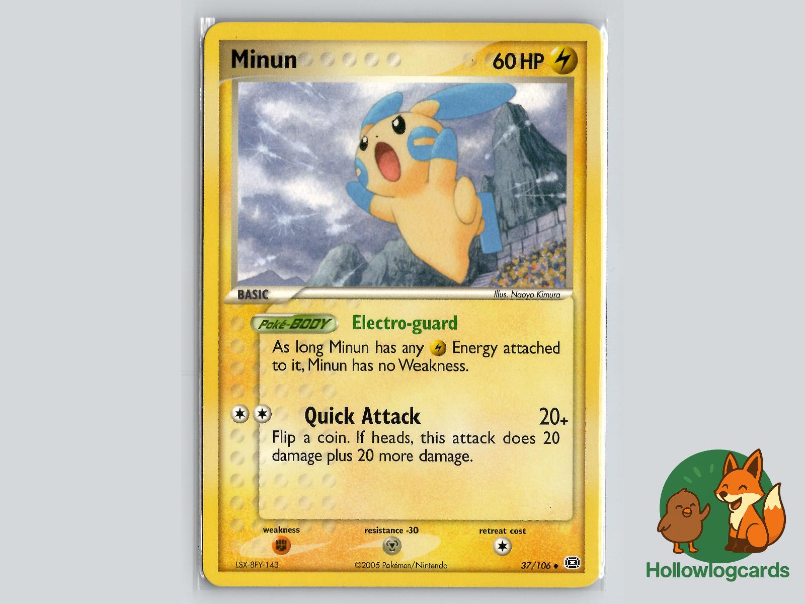 Minun (37/106) - Emerald Pokémon Card