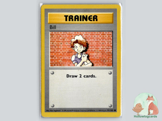 Bill (91/102) - Base Pokémon Card