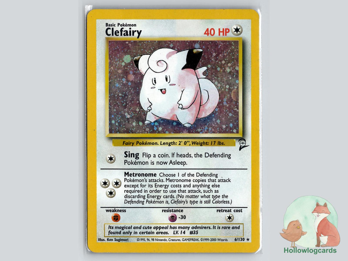 Clefairy (6/130) - Base Set 2 Pokémon Card