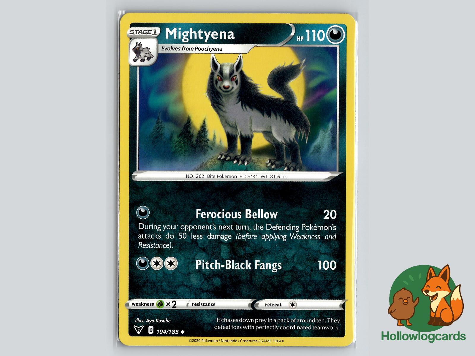 Mightyena (104/185) - Vivid Voltage Pokémon Card