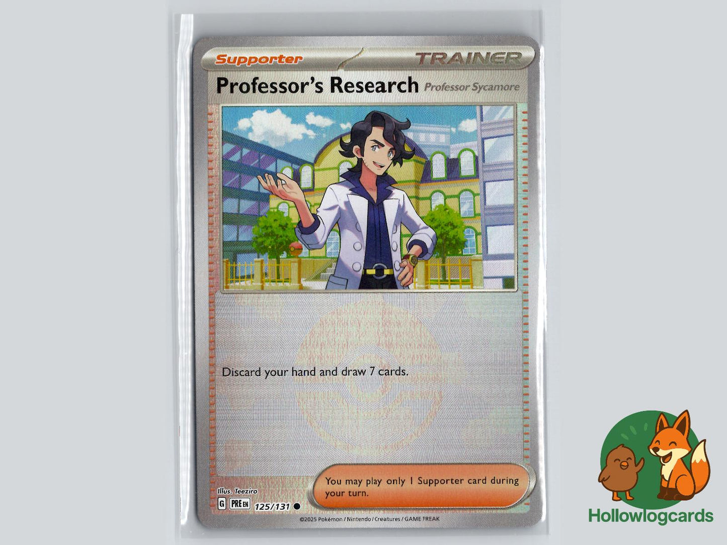 Professor's Research [Professor Sycamore] (125/131) - Prismatic Evolutions Pokémon Card