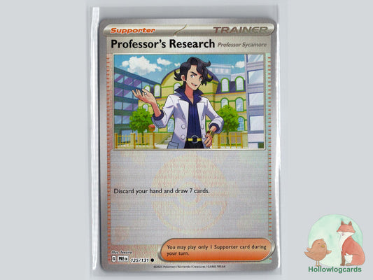 Professor's Research [Professor Sycamore] (125/131) - Prismatic Evolutions Pokémon Card