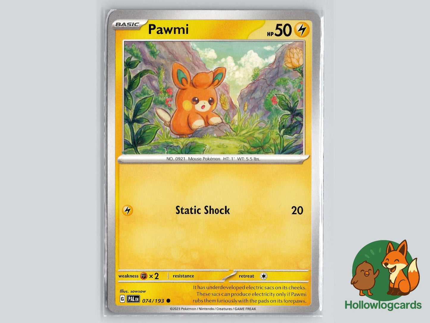 Pawmi (074/193) - Paldea Evolved Pokémon Card