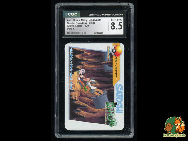 Graded Ash, Brock, Misty, Jigglypuff (129) Anime Series CGC 8.5