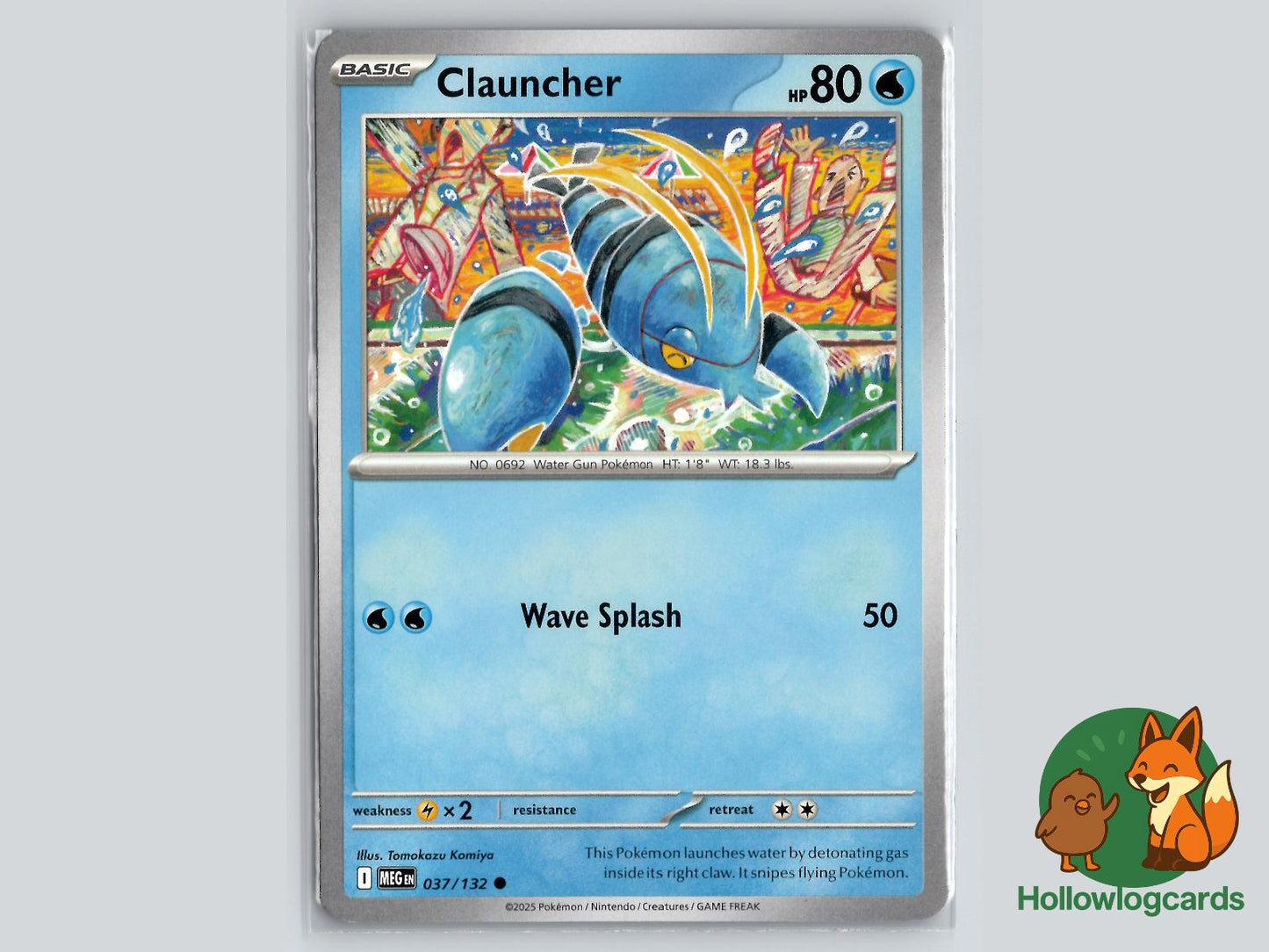 Clauncher (037/132) - Mega Evolution Pokémon Card