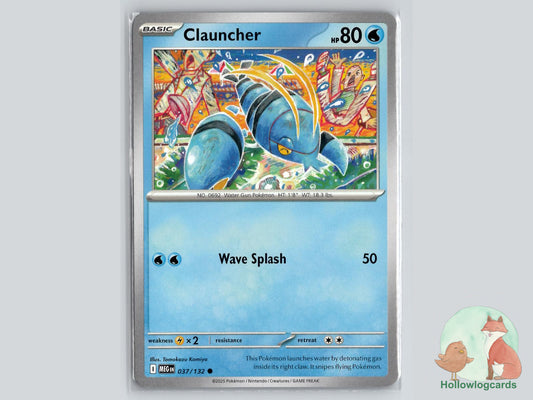 Clauncher (037/132) - Mega Evolution Pokémon Card