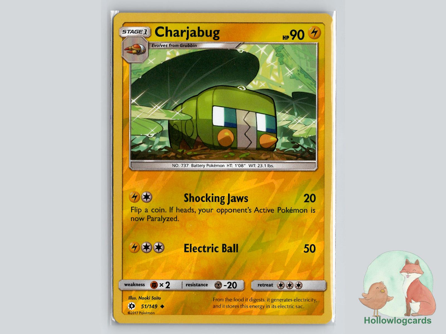 Charjabug (51/149) - Base Pokémon Card