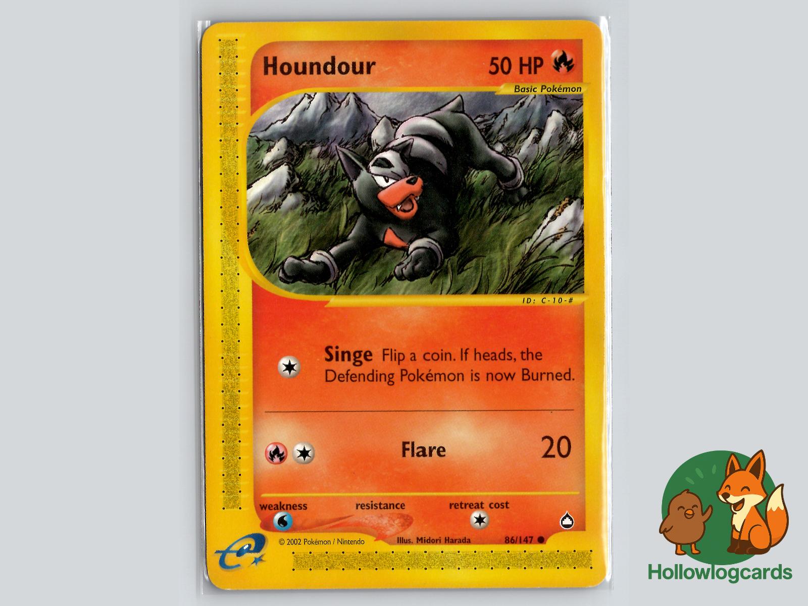 Houndour (86/147) - Aquapolis Pokémon Card
