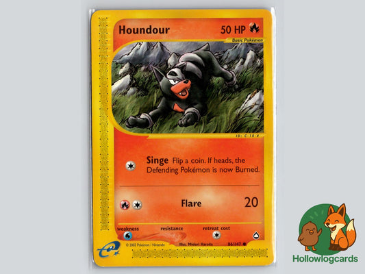 Houndour (86/147) - Aquapolis Pokémon Card