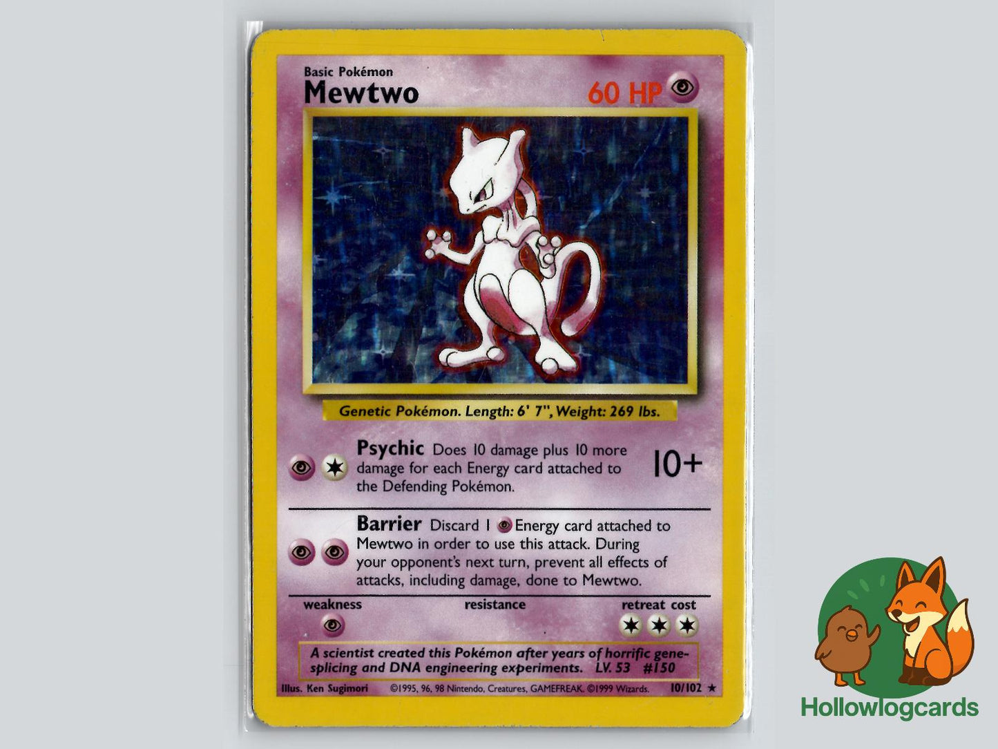 Mewtwo (10/102) - Base Pokémon Card