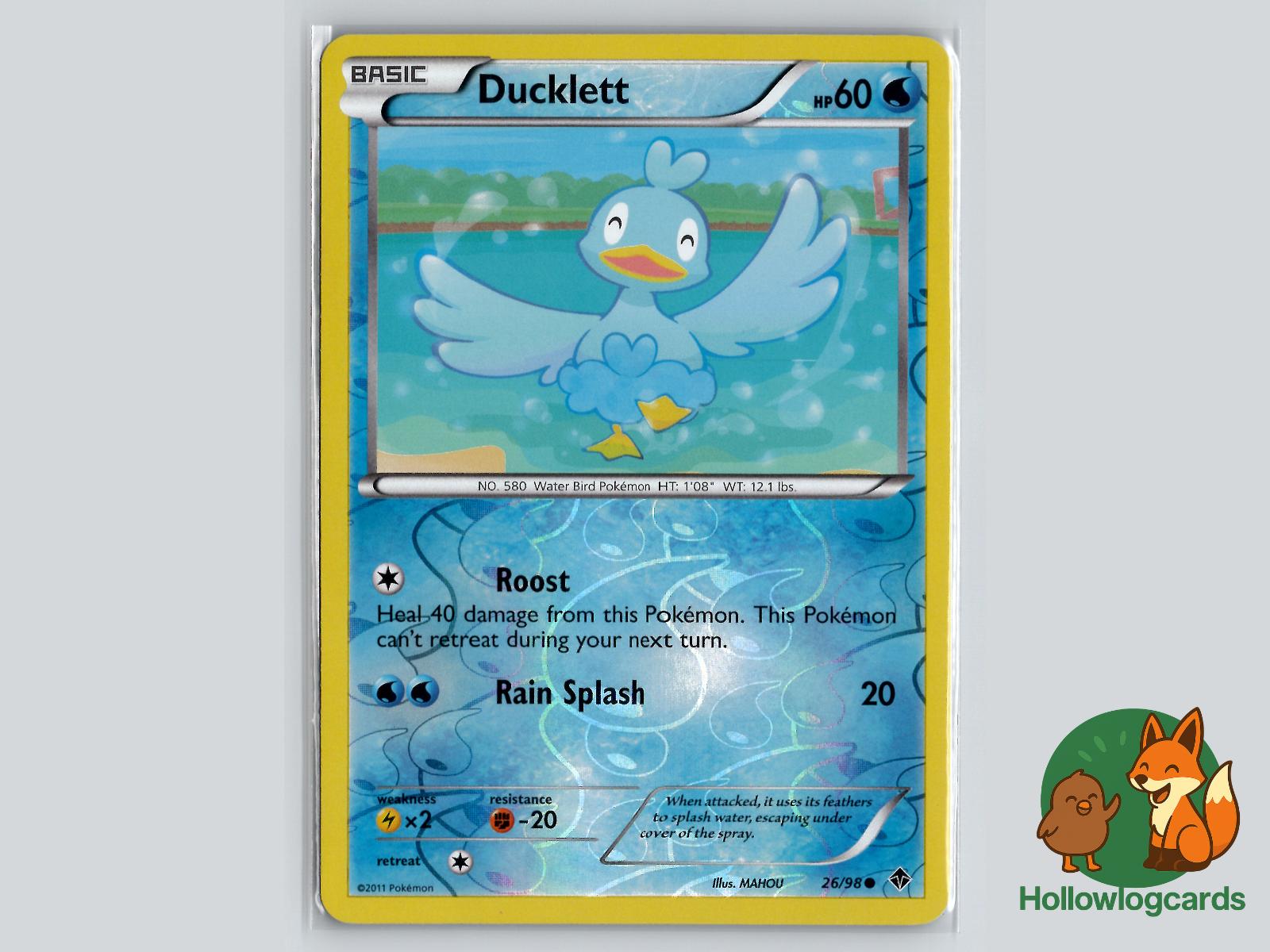 Ducklett (26/98) - Emerging Powers Pokémon Card
