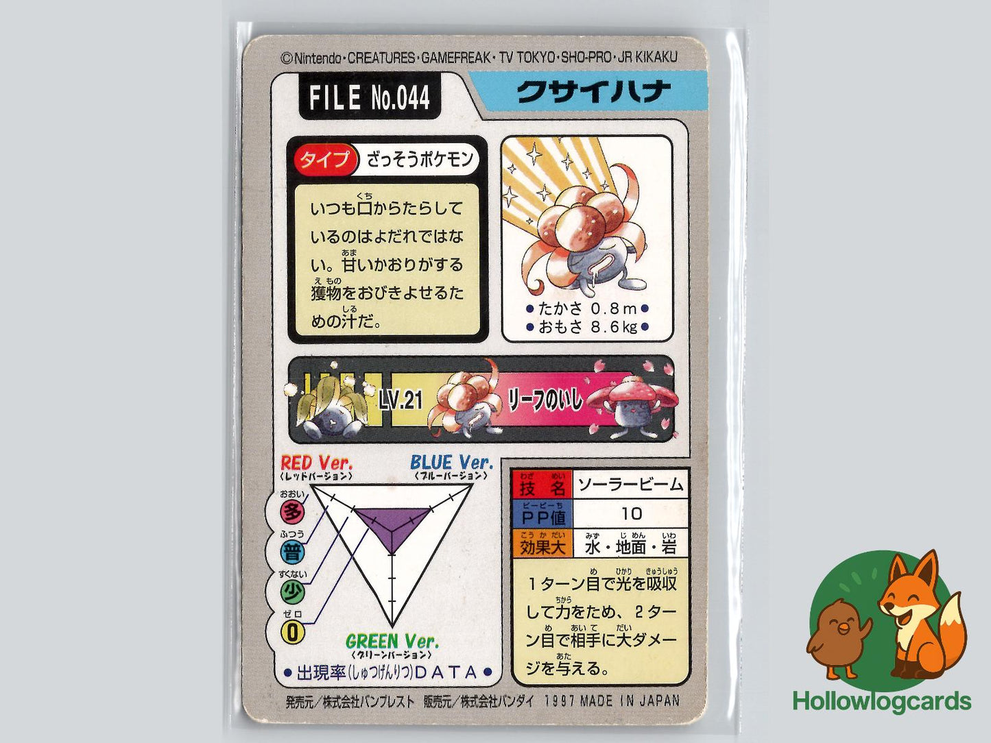 Gloom (NO. 044) - Bandai Carddass Series 3 - 4 - Jap