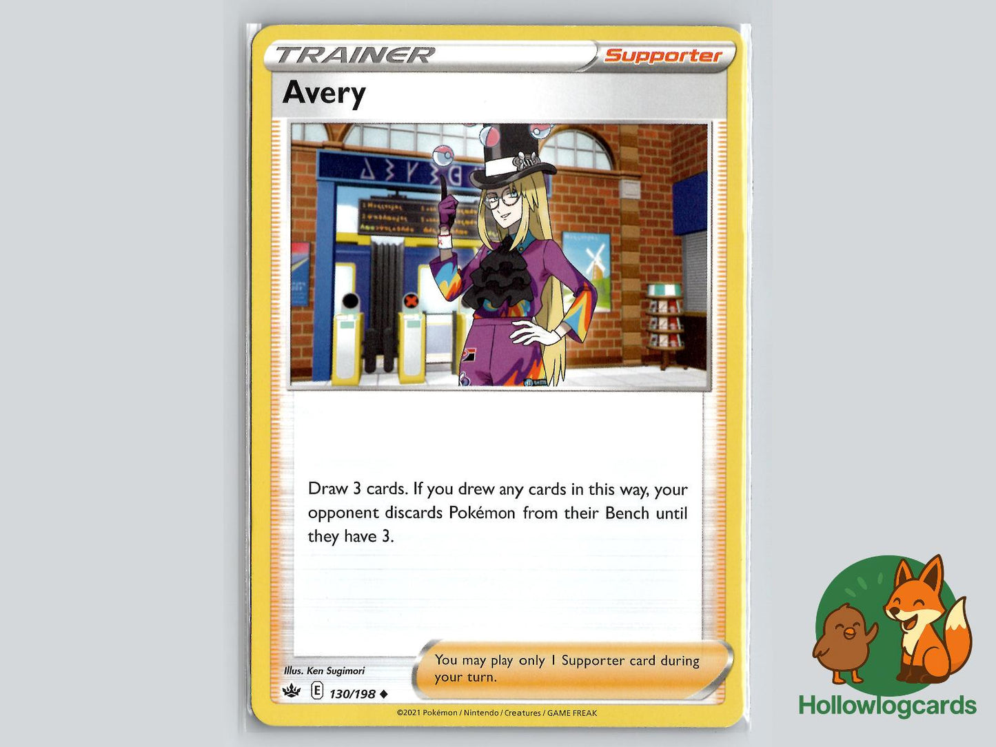Avery (130/198) - Chilling Reign Pokémon Card