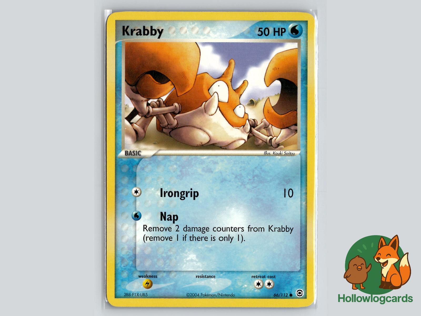 Krabby (66/112) - FireRed & LeafGreen Pokémon Card
