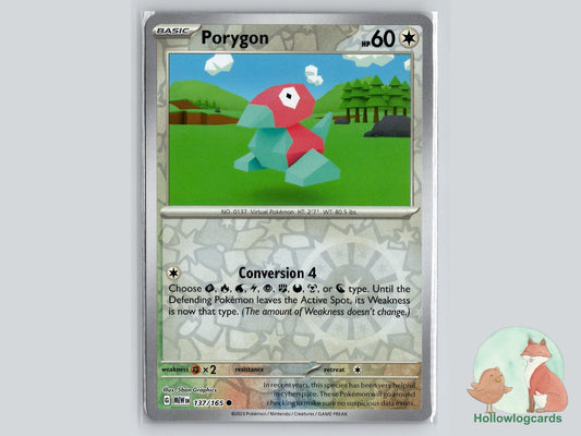 Porygon (137/165) - 151 Pokémon Card