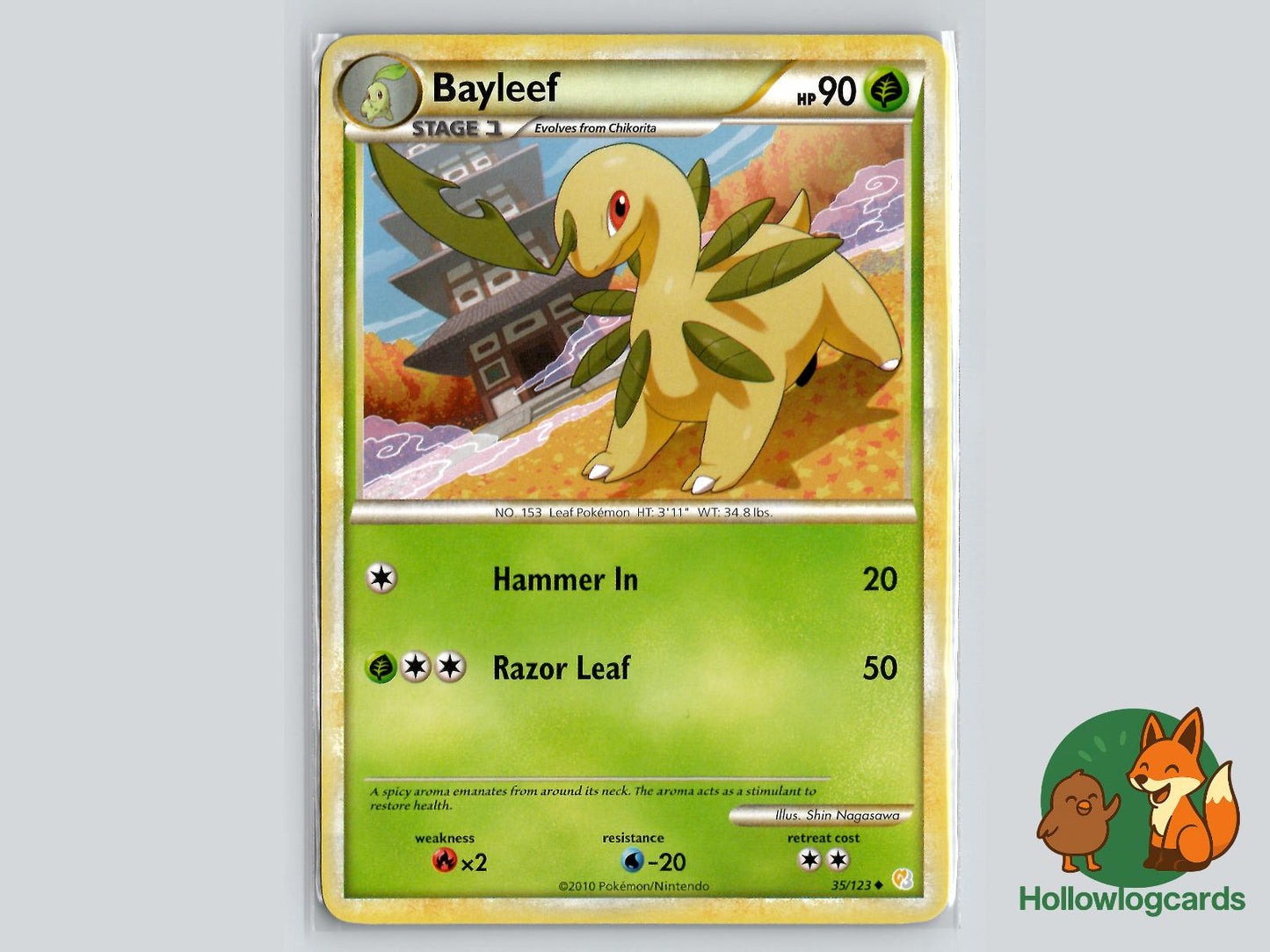 Bayleef (35/123) - HeartGold & SoulSilver Pokémon Card