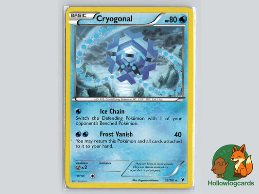 Cryogonal (33/101) - Noble Victories Pokémon Card