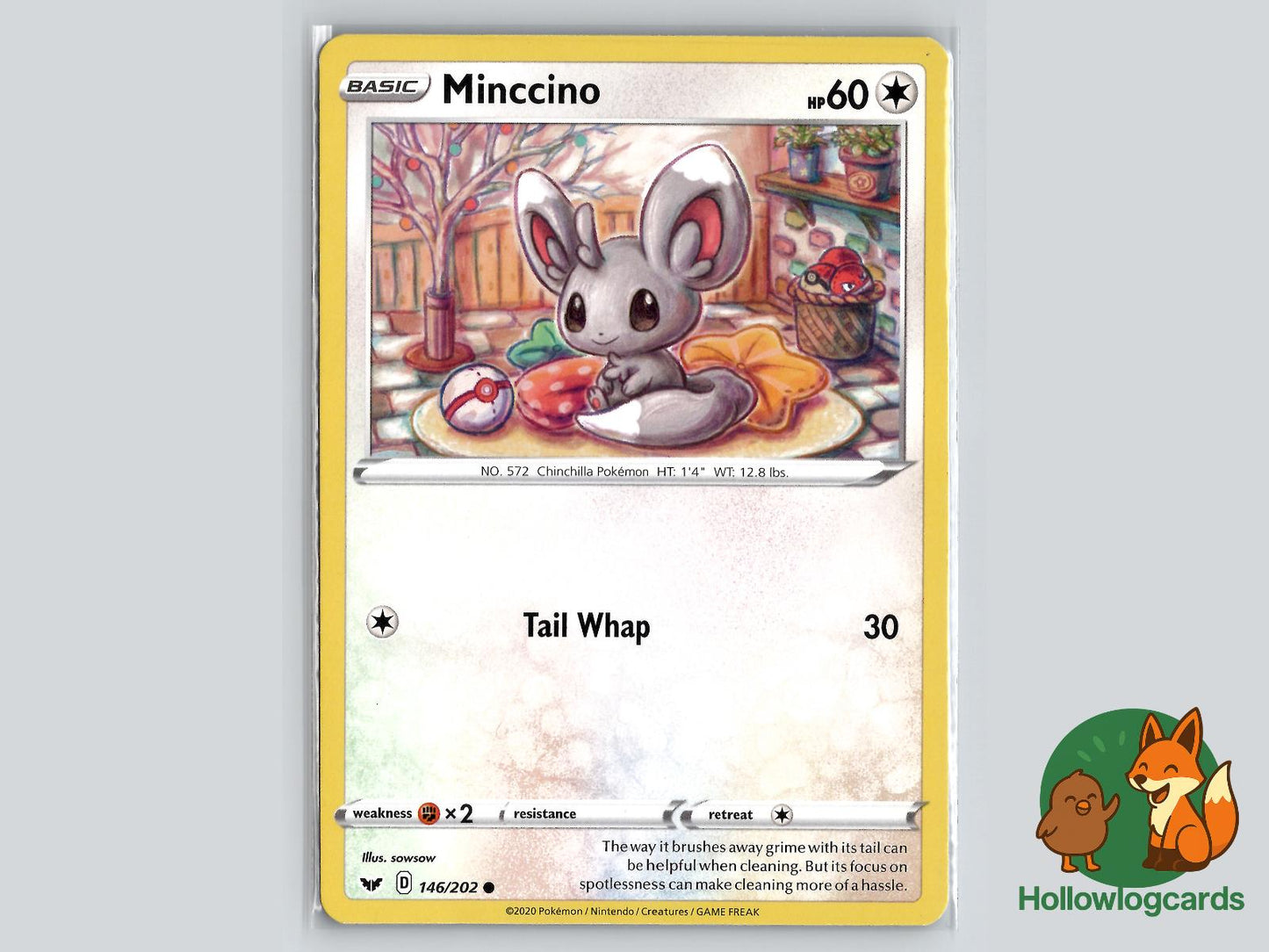 Minccino (146/202) - Sword & Shield Pokémon Card