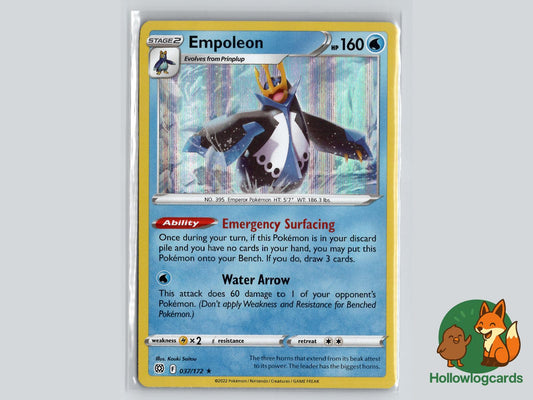 Empoleon (037/172) - Brilliant Stars Pokémon Card