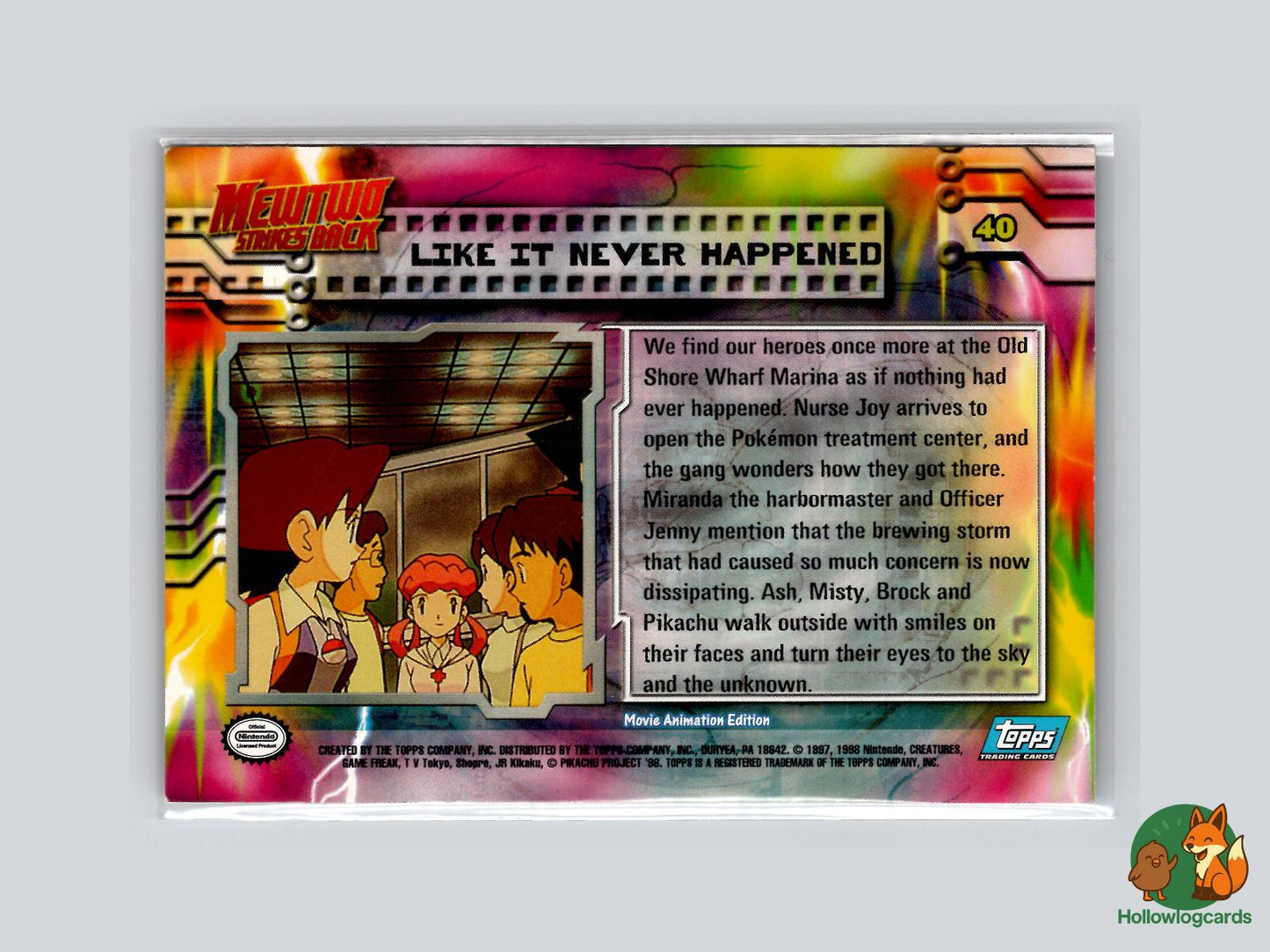 Like It Never Happened [Pikachu] (#40) - Topps Mewtwo Strikes Back