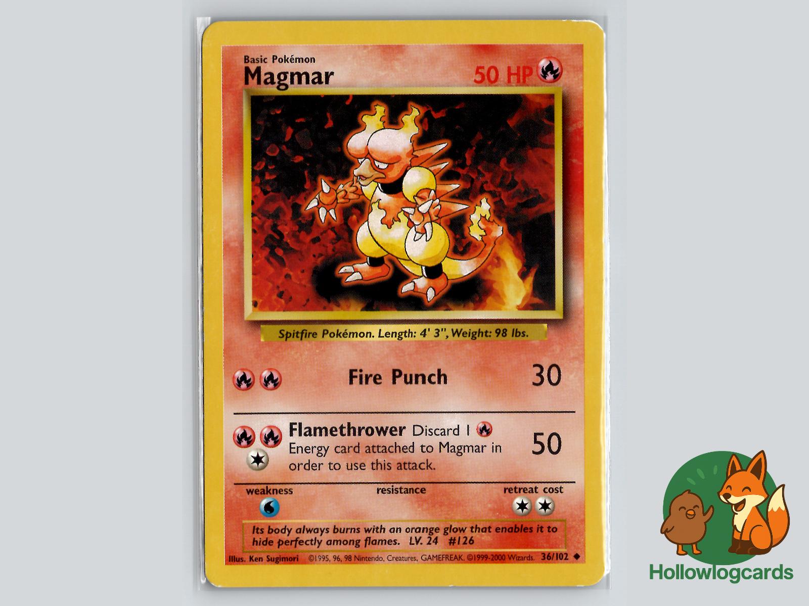 Magmar (36/102) - Base Pokémon Card