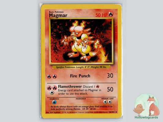 Magmar (36/102) - Base Pokémon Card