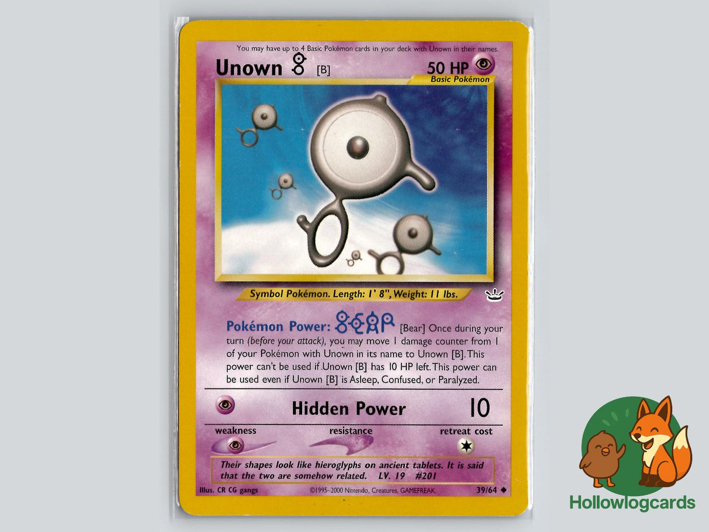 Unown [B] (39/64) - Neo Revelation Pokémon Card