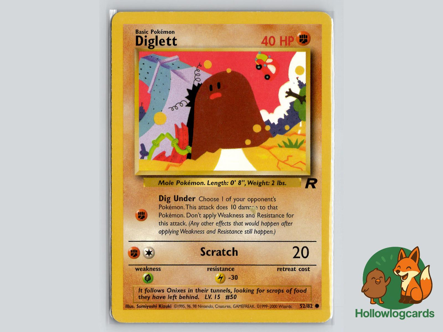 Diglett (52/82) - Team Rocket Pokémon Card