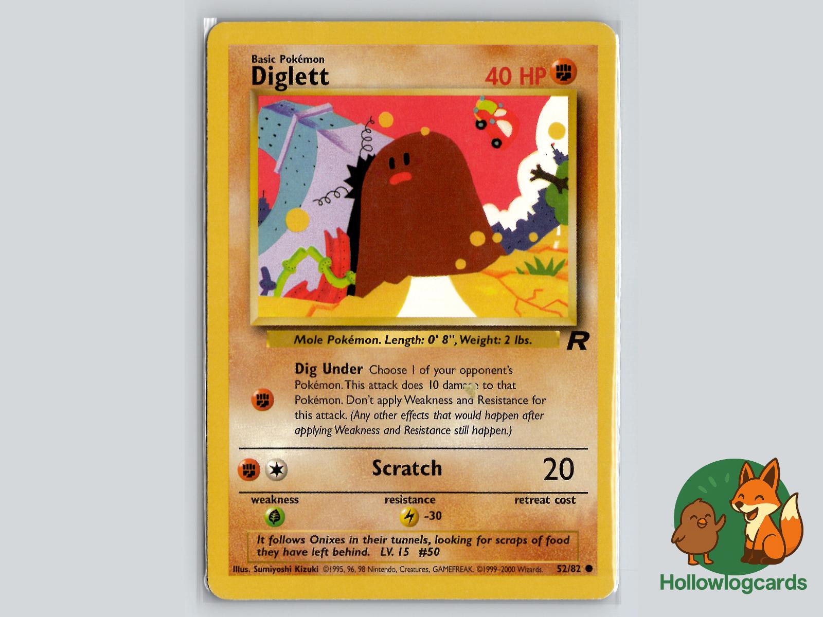 Diglett (52/82) - Team Rocket Pokémon Card