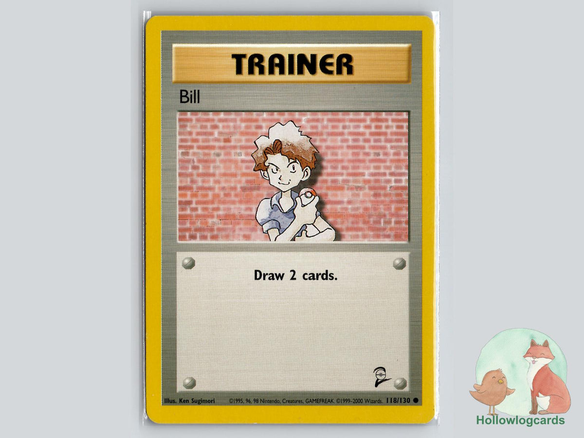 Bill (118/130) - Base Set 2 Pokémon Card