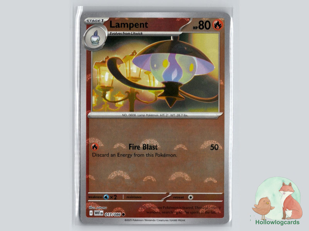 Lampent (017/086) - White Flare Pokémon Card