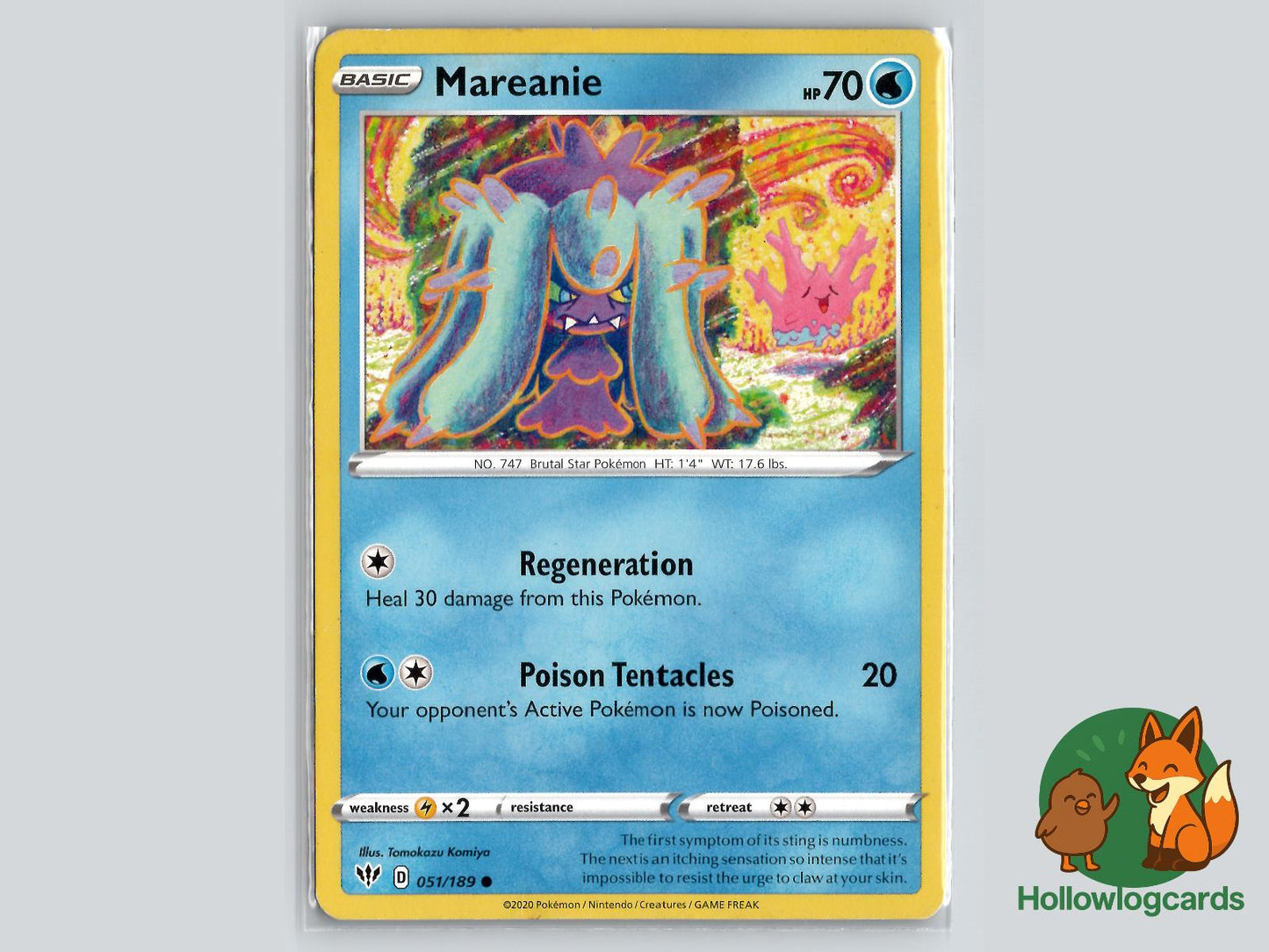 Mareanie (051/189) - Darkness Ablaze Pokémon Card