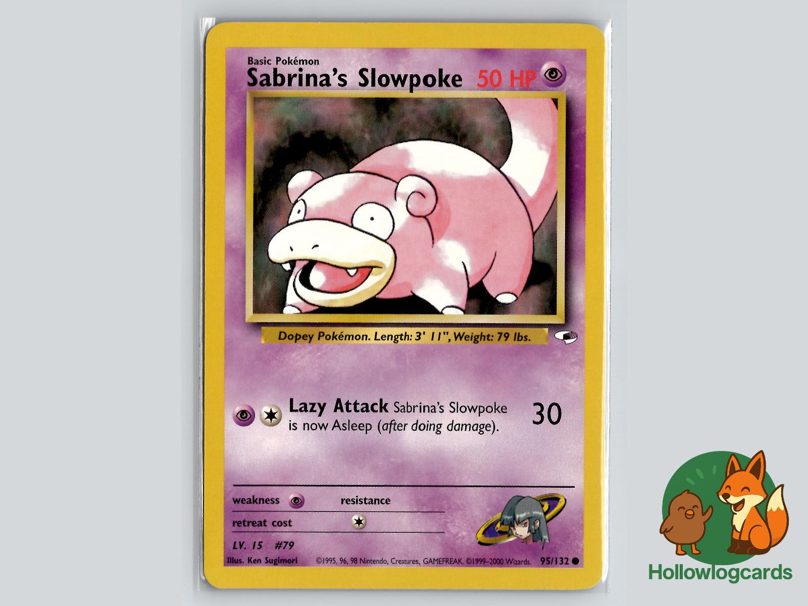 Sabrina's Slowpoke (95/132) - Gym Heroes Pokémon Card