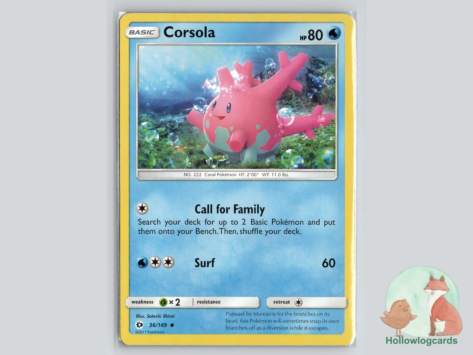 Corsola (36/149) - Base Pokémon Card