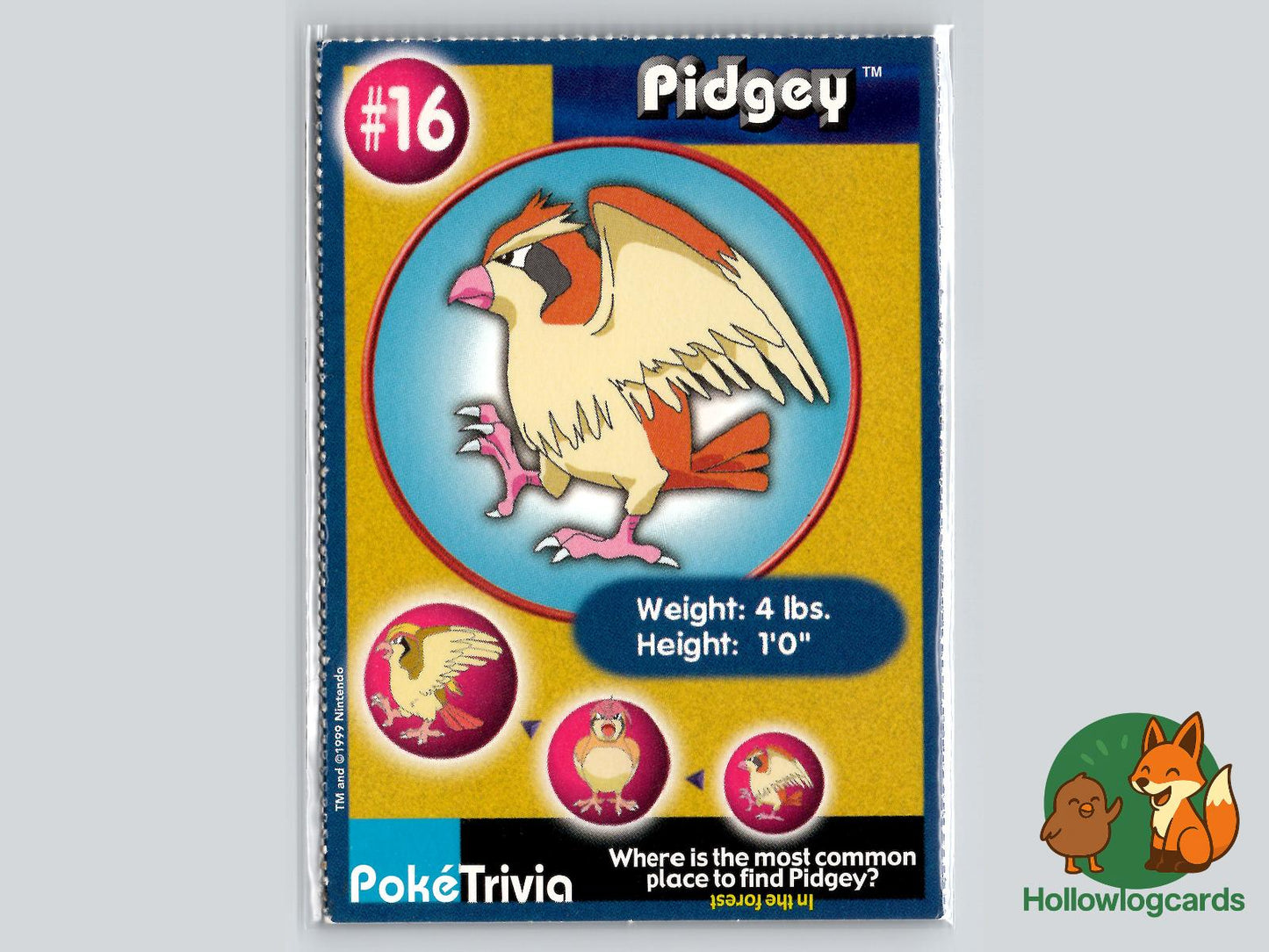 Pidgey (16) Pokémon Card