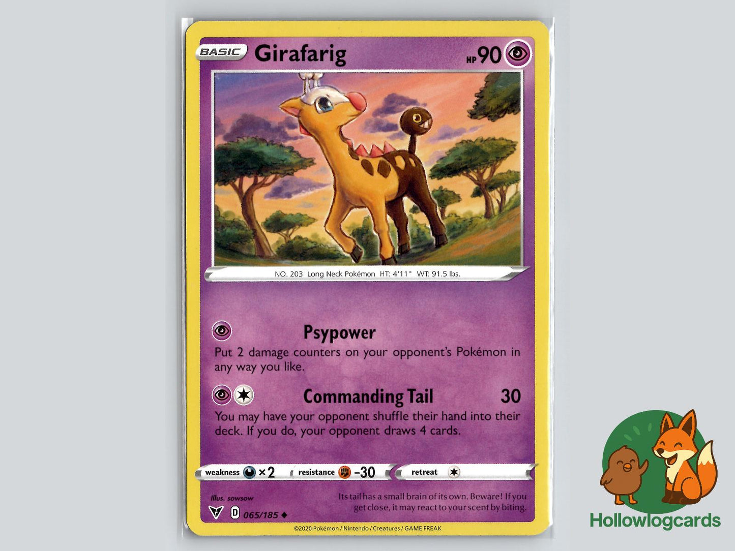 Girafarig (065/185) - Vivid Voltage Pokémon Card