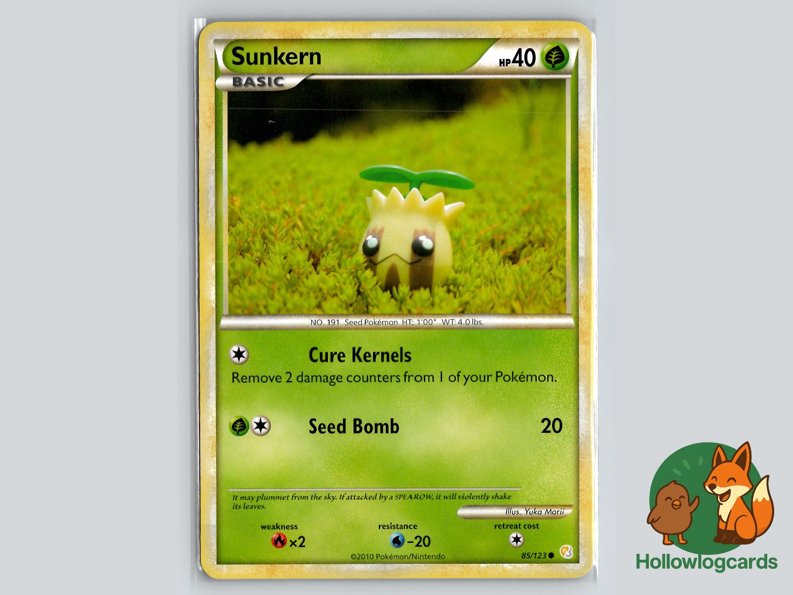 Sunkern (85/123) - HeartGold & SoulSilver Pokémon Card