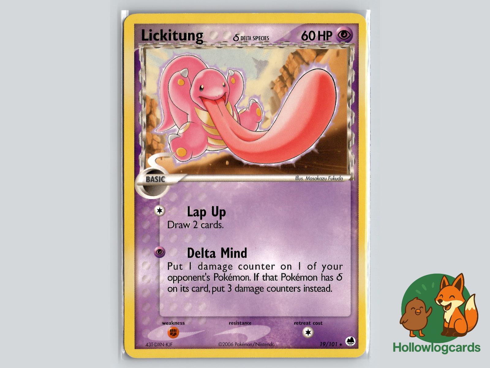 Lickitung (19/101) - Dragon Frontiers Pokémon Card