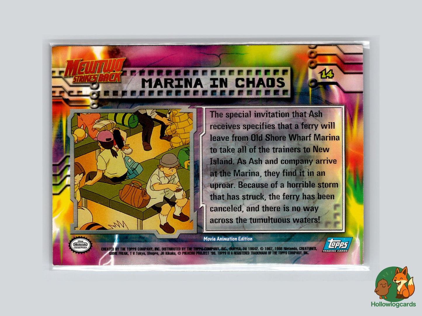 Marina In Chaos [Pikachu] (#14) - Topps Mewtwo Strikes Back