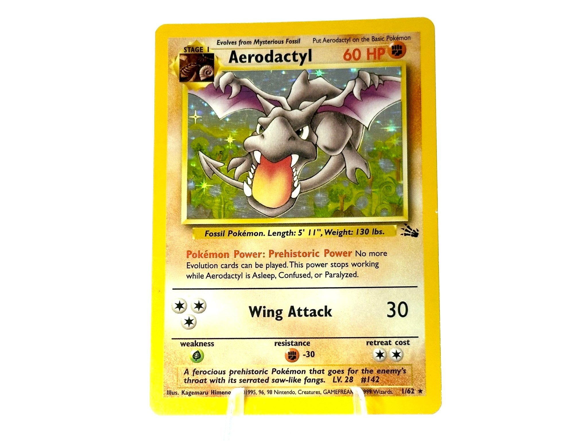 Aerodactyl (1/62) - Fossil - - Rare Holo - WOTC – Hollowlogcards