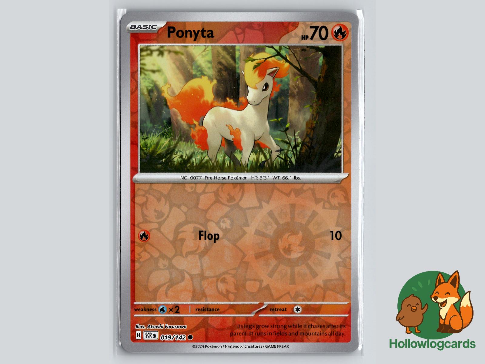 Ponyta (19/142) - Stellar Crown Pokémon Card