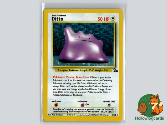 Ditto (3/62) - Fossil Pokémon Card